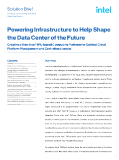 Intel and Baidu Empower IaaS of the Future