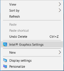 Intel® Graphics Settings
