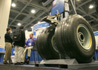 A set of Boeing landing gear is on display next to the virtual collaboration for Aeto Manufacturing booth at the IDF Technology Showcase during the Intel Developer Forum held at the Moscone West in San Francisco, Calif., on Tuesday, March 7, 2006. The Technology Showcase features the latest technology and products from more than 170 exhibiting companies.