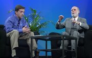 Vinton Cerf, one of the 'Fathers of the Internet,' spoke with Pat Gelsinger Thursday at IDF Fall 2004 in San Francisco