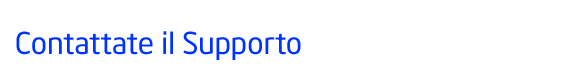 Contattare il supporto