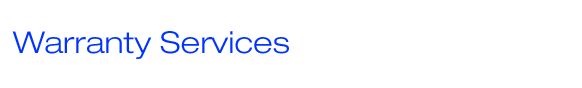 Warranty Services