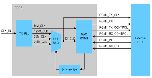 Constraint Rgmii Interface Of Triple Speed Ethernet With The External Phy Delay Feature