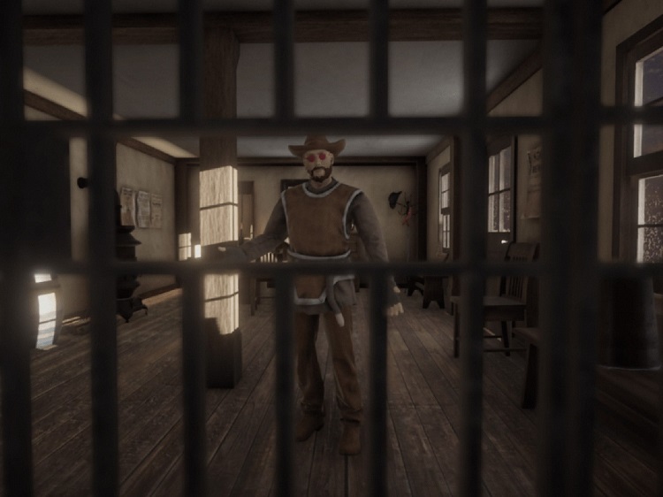 Imprisoned game scene sheriff