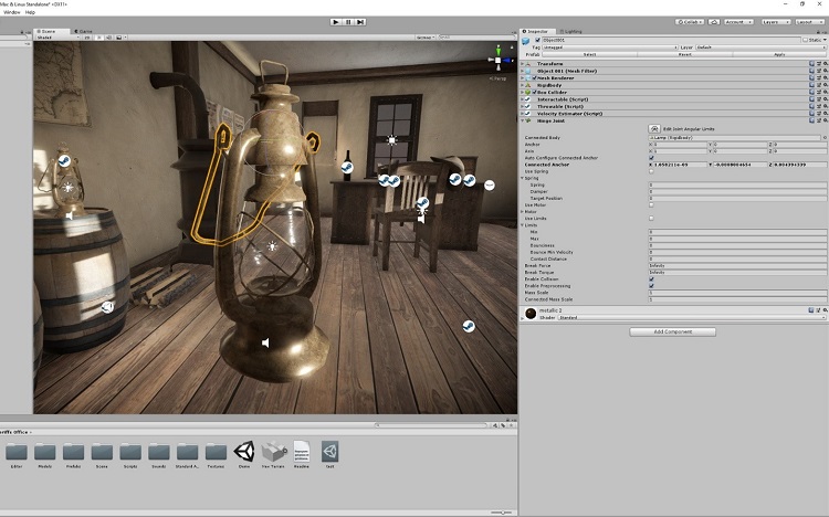 Gas lamp object in Unity