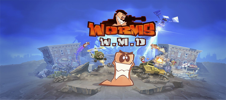 Screenshot of Worms WMD home screen