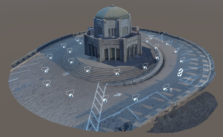 Teleporting points around the Vista house model