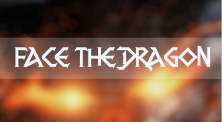 face the dragon title text image