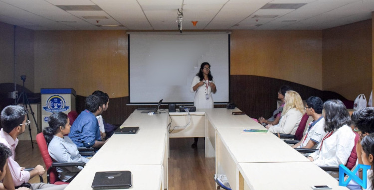 Archana speaking at Next Tech Lab