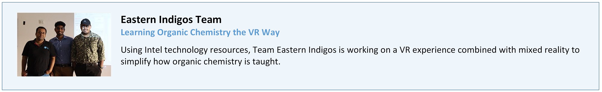 Team 1 Eastern Indigos