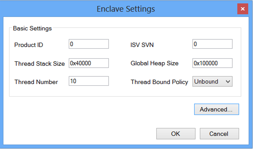 Getting Started with Intel SGX SDK for Windows Configure ECF 2