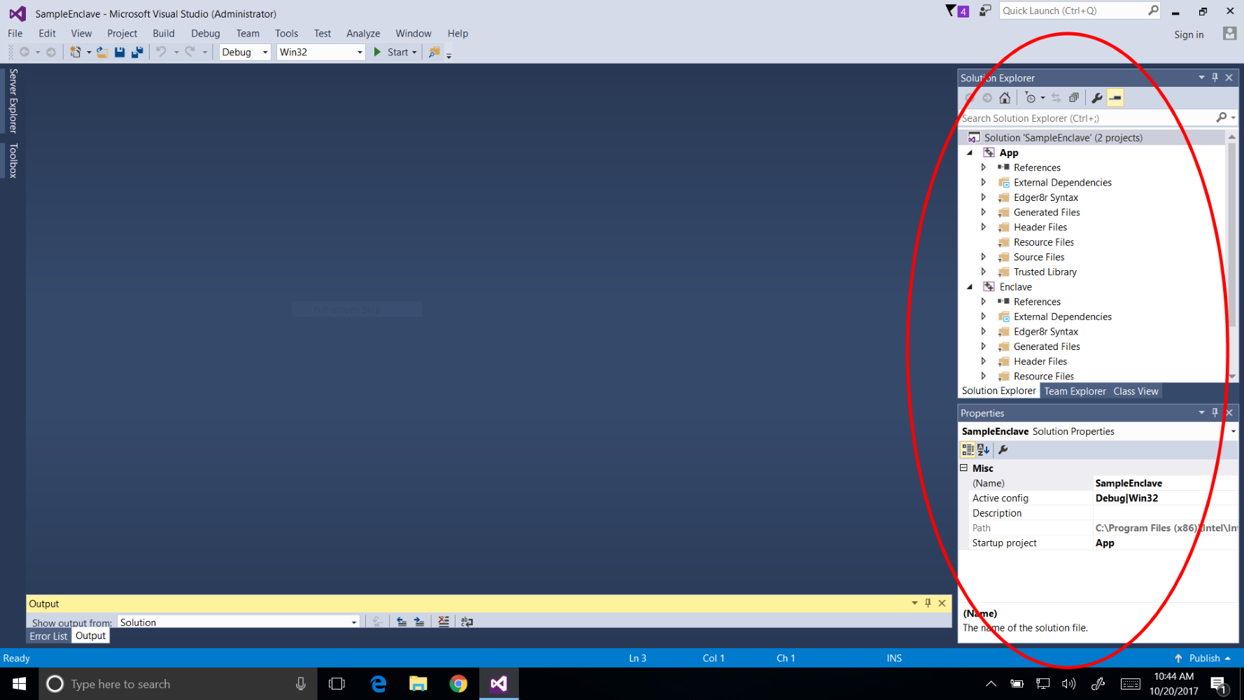 Intel SGX SDK for Windows Visual Studio Solution