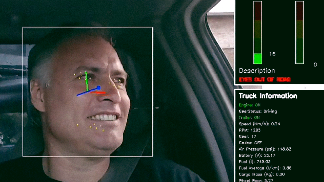 Screenshot of running Driver Behavior Analytics.