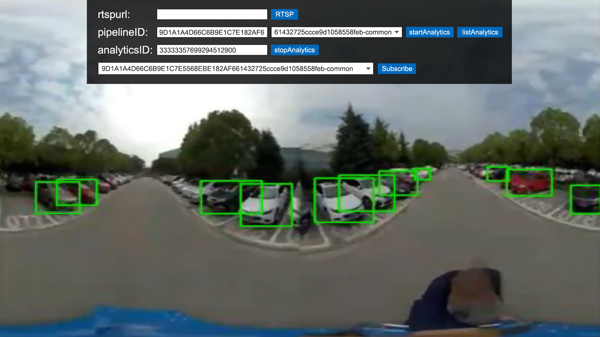 Smart VR - Live Streaming - Image of running the RI