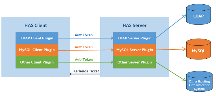 HAS Client and Server Diagram