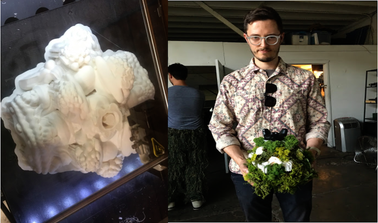 3D-printed Mandelbulb controller and Immersive installation artist Jonathan Fletcher Moore