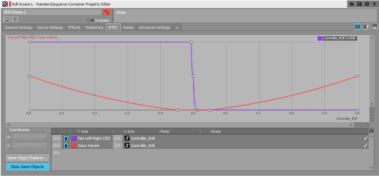 Wwise Property Editor helps control how value changes are mapped