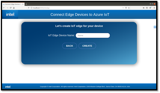 Create IOT Edge Device Name