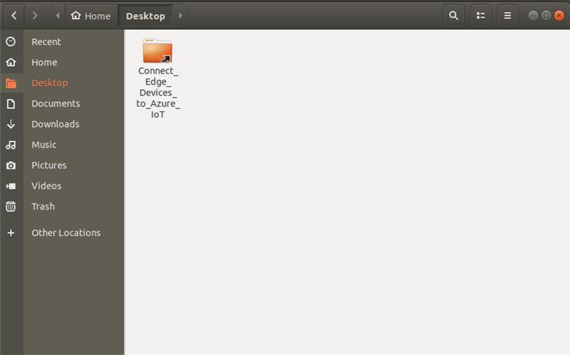 Screenshot of desktop shortcut