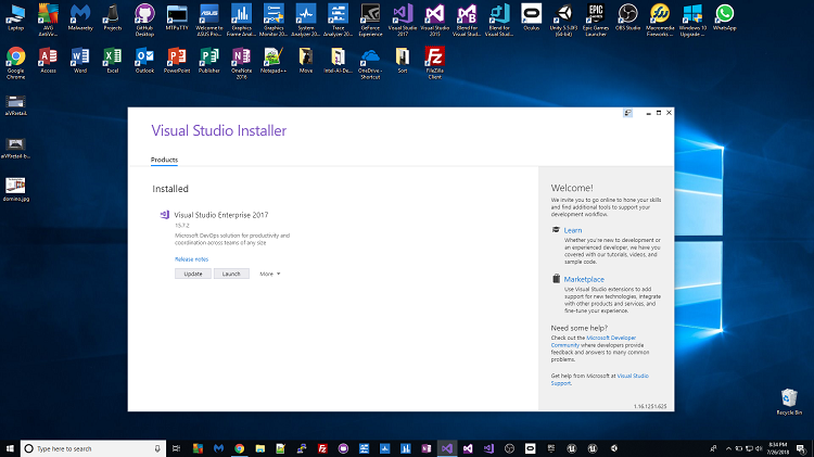 Installing Visual Studio 2015