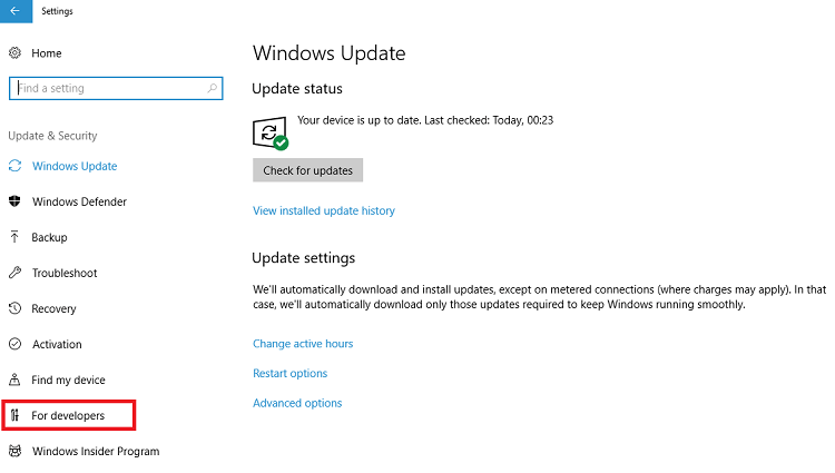 windows update dialog