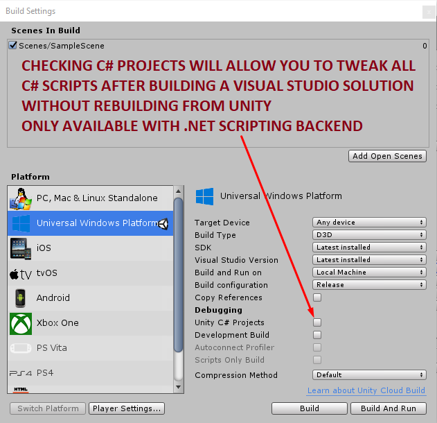 Enable Unity C#