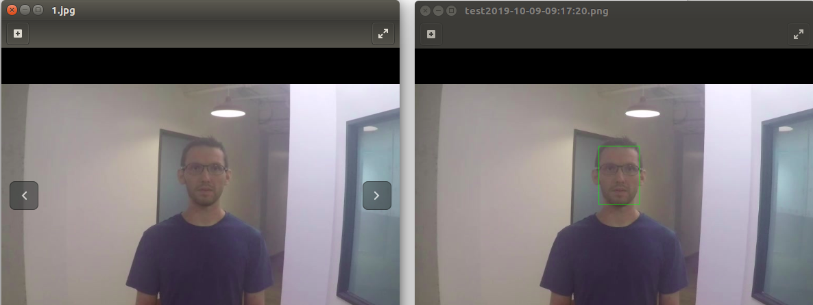 date time stamp face detection opencv