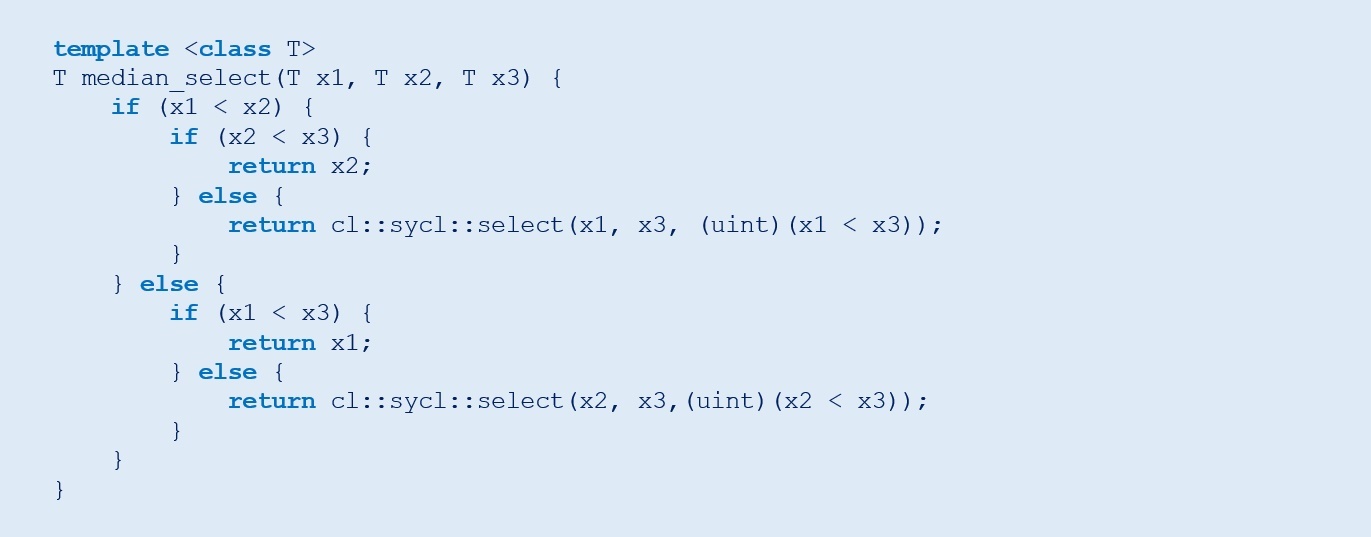 DPC++ cl::sycl::select function