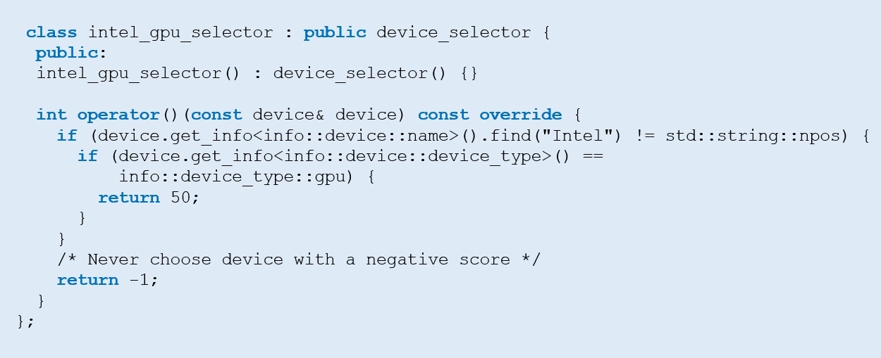 Data Parallel C++: How to Select an Intel® GPU