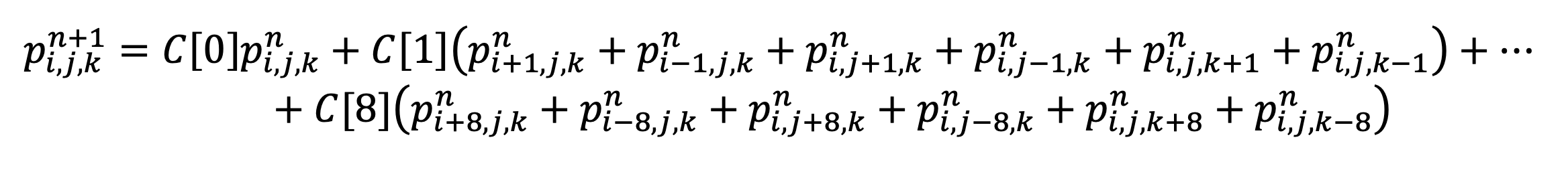 Expanded 16th order ISO3DFD equation