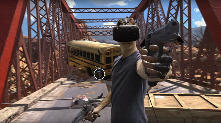 Player using mixed-reality