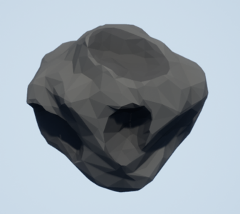 a static mesh in-editor