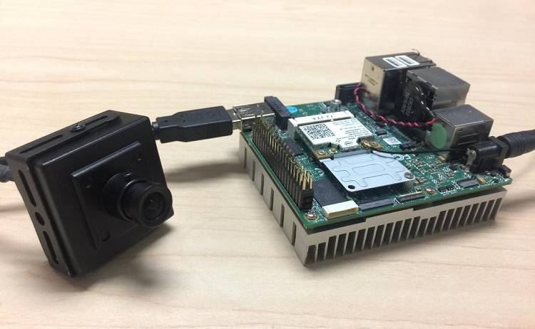 web camera connected to UP Squared* board