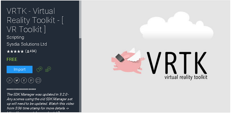 VRTK virtual reality toolkit