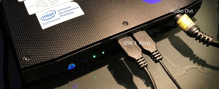 Intel N U C 8 front ports