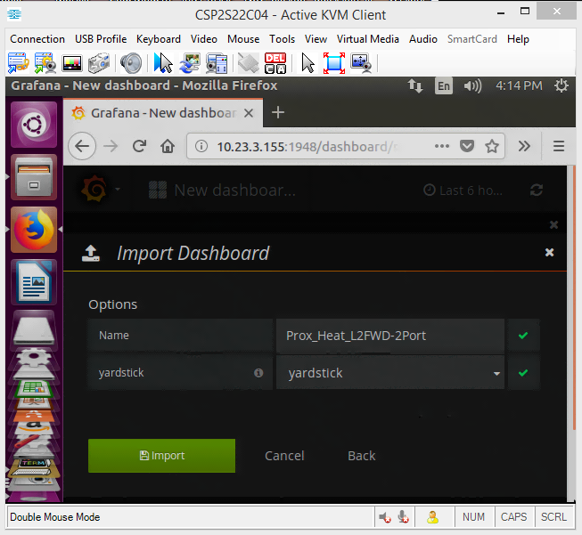 Select Yardstick box, and click Import