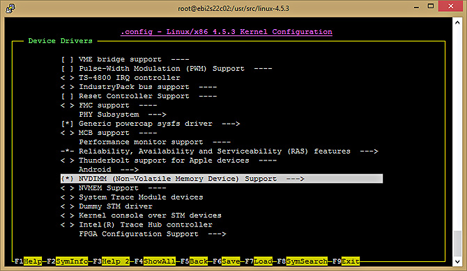 Set up the NVDIMM device.