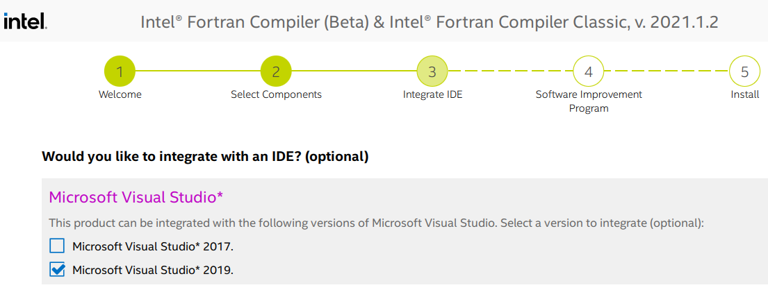 How to Select Intel® Fortran Compiler and Compiler Version in...