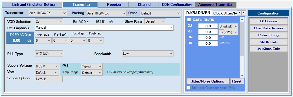 Specifying Transmitter Jitter and Noise in DJ/RJ-DN/RJ Mode