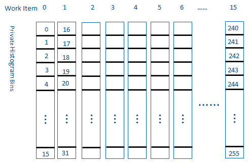 Sub-group Has 256 Private Histogram Bins