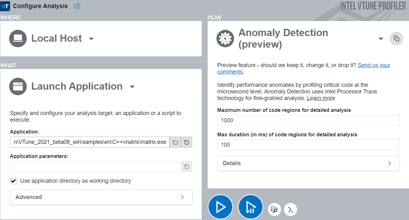 Configuration Options for Anomaly Detection