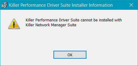 Solved: Intel Killer Performance Suite Version: 35.23.826 Release