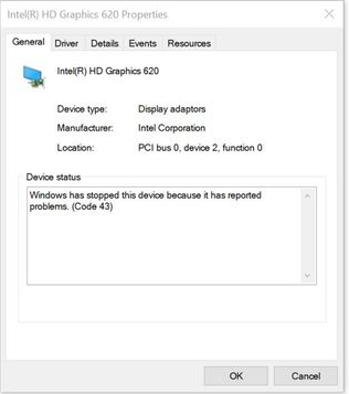 Resolve Error Code 43 Intel® Graphics