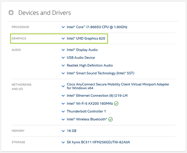 voksen Kurve Tørke How to Identify Your Intel® Graphics in Windows® 10 and...