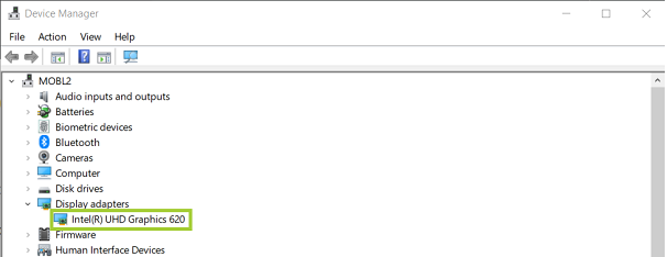 Intel UHD Graphics 620