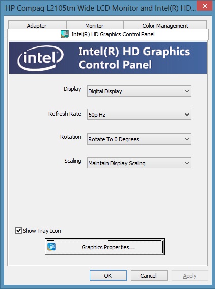 How to Disable or Enable the Intel Graphics Tray Icon