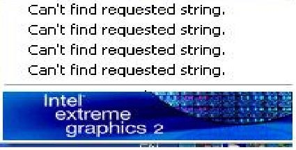 Can't find requested string