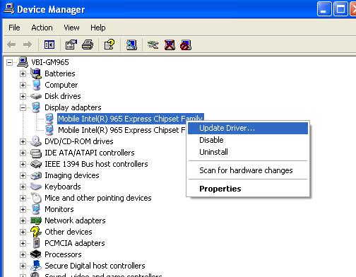 Intel Graphics Media Accelerator 3150 for Windows 7 32-Bit