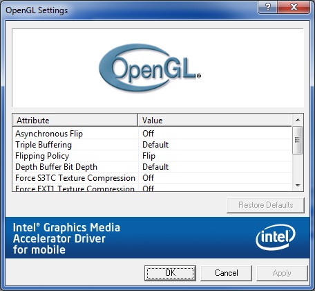 Intel Graphics Media Accelerator Download Windows 7