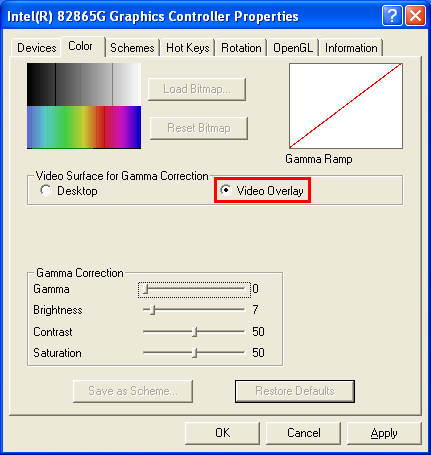 Overlay Settings